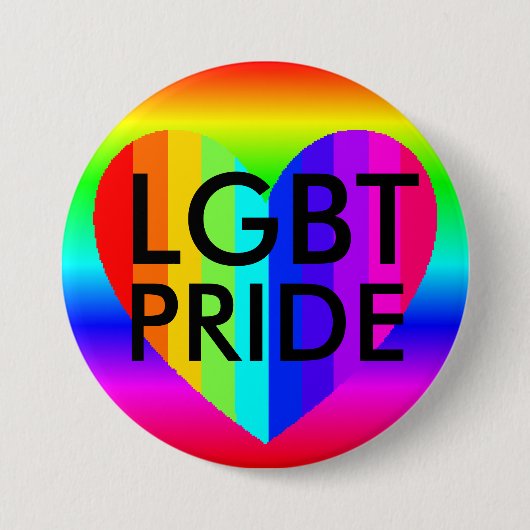 LGBTプライド レインボーカラーボタン 缶バッジ (正面)