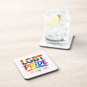 LGBTプライド レインボータイポグラフィ コースター (右側)