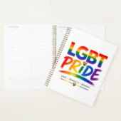 LGBTプライド レインボータイポグラフィ プランナー手帳 (ディスプレー)