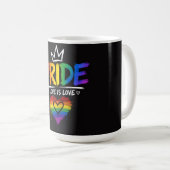 LGBTプライド レインボーデザイン コーヒーマグカップ (正面右)