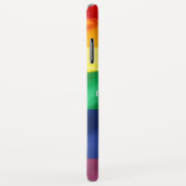 LGBTプライド レインボーフラッグ 名前入り Case-Mate iPhoneケース (裏面/右)