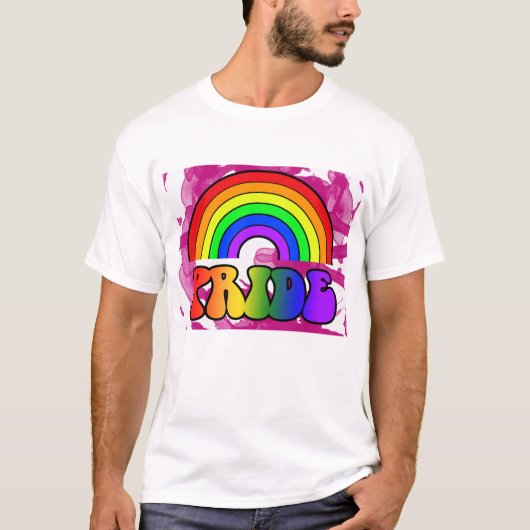 LGBTプライド レインボー Tシャツ (正面)