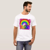 LGBTプライド レインボー Tシャツ (正面フル)