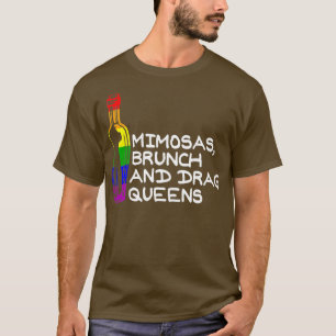 LGBTプライド レズビアン ゲイ ラバー ミモザ ブランシュ アンド Tシャツ