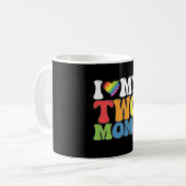 LGBTプライド 両親がレズビアン ゲイを応援 コーヒーマグカップ (正面左)