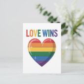 LGBTプライド 平等 愛は勝つ ポストカード (スタンド正面)