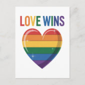 LGBTプライド 平等 愛は勝つ ポストカード (正面)