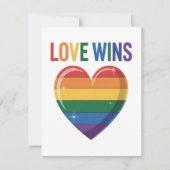 LGBTプライド 平等 愛は勝つ 招待状 (正面)