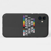 LGBTプライド 愛が見えるあなたを受け入れる Case-Mate iPhoneケース (裏面(横))