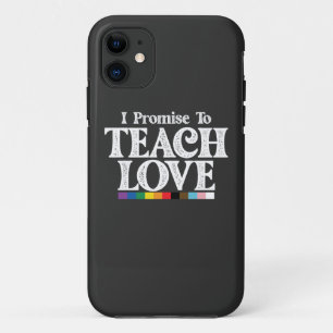 LGBTプライド 教師 愛を教えることを約束します ゲイ iPhone 11 ケース