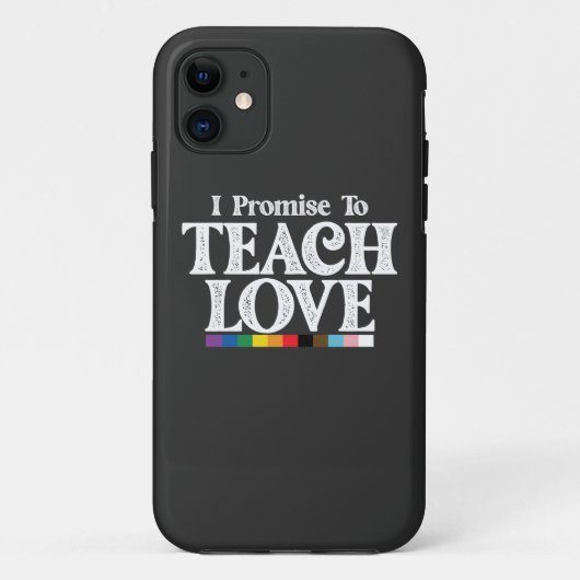 LGBTプライド 教師 愛を教えることを約束します ゲイ Case-Mate iPhoneケース (裏面)