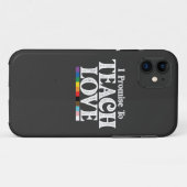LGBTプライド 教師 愛を教えることを約束します ゲイ Case-Mate iPhoneケース (裏面(横))