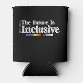 LGBTプライド 未来は包摂的 レズビアン ゲイ 缶クーラー (正面)