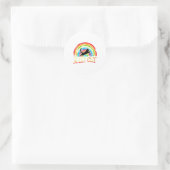 LGBTプライド 猫の仲間Tシャツ ラウンドシール (バッグ)