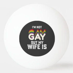 LGBTプライド 私はゲイじゃないけど妻がゲイ 卓球ボール