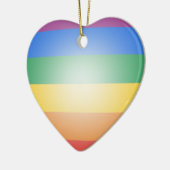 LGBTプライド 3Dカラー セラミックオーナメント (左)