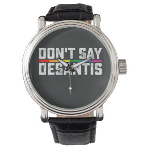 LGBTプライド Don't Say デサンティス ゲイ レズビアン 腕時計