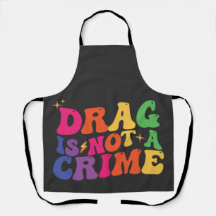 LGBTプライド DRAG IS NOT A CRIME サポート エプロン