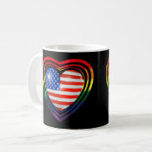 lgbtプライドflAG コーヒーマグカップ (正面左)
