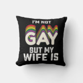 LGBTプライドImゲイではなく妻 クッション (正面)