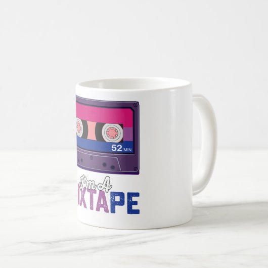 LGBTプライドIm A MixtapeカセットBi コーヒーマグカップ (正面右)