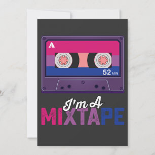 LGBTプライドIm A MixtapeカセットBi 招待状