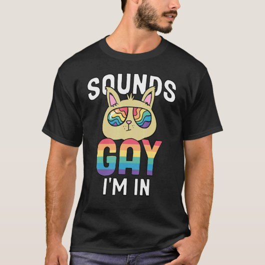 LgbtプライドLgbtqフラッグがゲイImを受信 Tシャツ (正面)