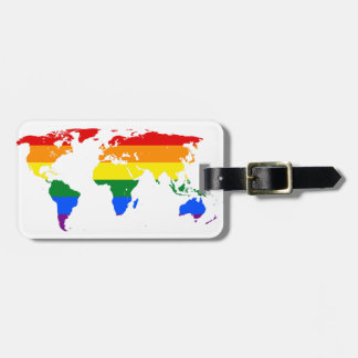 LGBTプライドWorld mapカスタマイズ可能な荷物タグ ラゲッジタグ