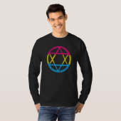 LGBTペンタグラムヤギゴシックパンセクシャル Tシャツ (正面フル)