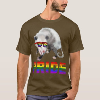LGBTポッサムゲイプライドレインボー Tシャツ