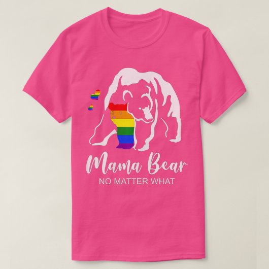 LGBTママゲイプライド平等ライツGIF Tシャツ (デザイン正面)