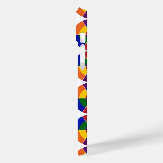 LGBTモノグラムのプライド幾何学虹彩模様 Case-Mate iPhoneケース (裏面 / 左)