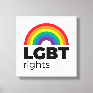 LGBTライツ·レインボー キャンバスプリント