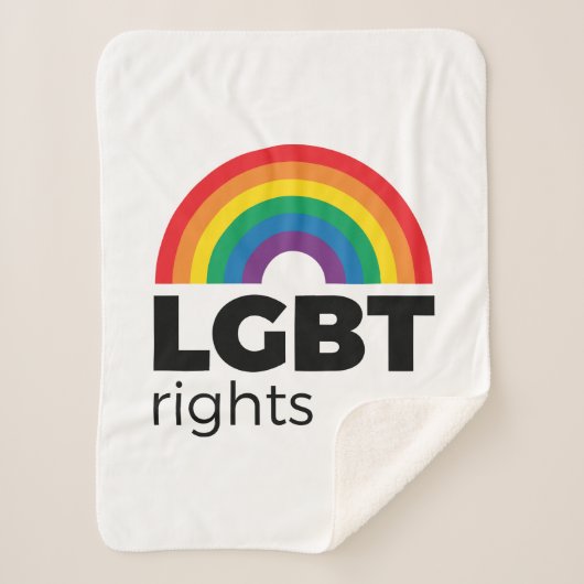 LGBTライツ·レインボー シェルパブランケット (正面)
