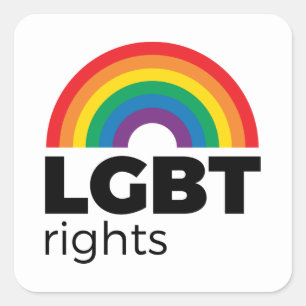 LGBTライツ·レインボー スクエアシール