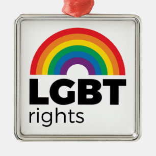 LGBTライツ·レインボー メタルオーナメント