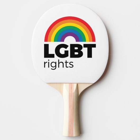 LGBTライツ·レインボー 卓球ラケット (正面)