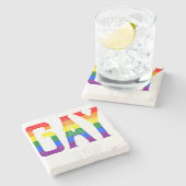 LGBTラブゲイソン – ゲイプライド衣装ゲイプライドパー ストーンコースター (横)