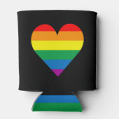 LGBTラブハート、レズビアンゲイバイセクシュアル性トランスジェンダー 缶クーラー (裏面)