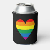 LGBTラブハート、レズビアンゲイバイセクシュアル性トランスジェンダー 缶クーラー (缶裏面)