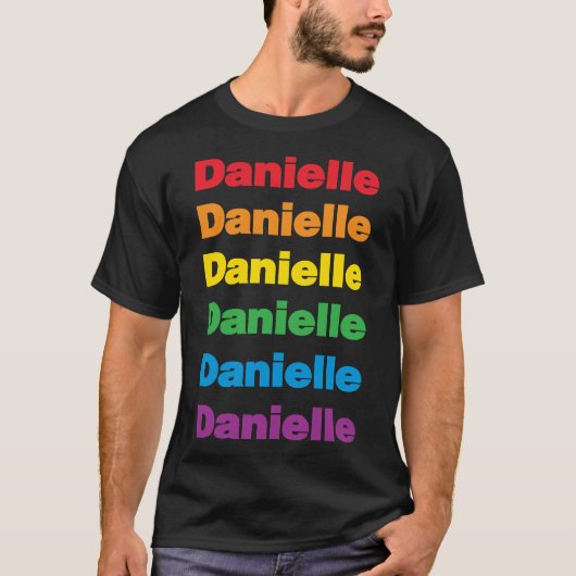 LGBTラブリーレズビアンダニエルネームフィット Tシャツ (正面)