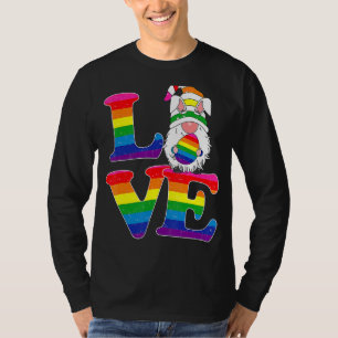 Lgbtラブ格言イースターデイカップルレズビアンゲイアウト Tシャツ