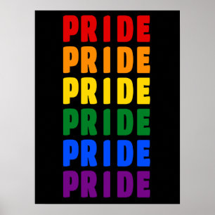 LGBTレインボーカラープライド ポスター