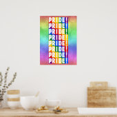 LGBTレインボーカラープライド ポスター (キッチン)