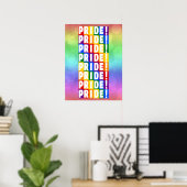 LGBTレインボーカラープライド ポスター (ホームオフィス)