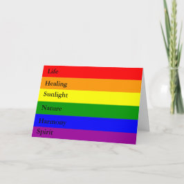 LGBTレインボーグリーティングカード カード