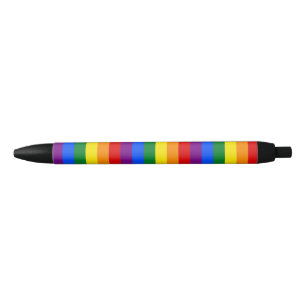 LGBTレインボーゲイプライドフラグ 黒ボールペン