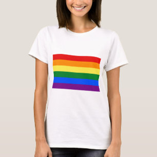 LGBTレインボーゲイプライドフラグ Tシャツ