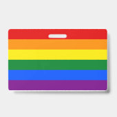 LGBTレインボーゲイプライド国旗の名前 バッジ (裏面)