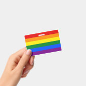 LGBTレインボーゲイプライド国旗の名前 バッジ (手持ち)